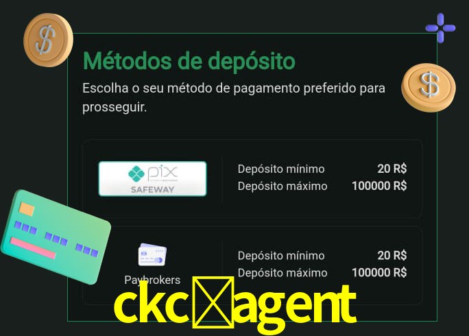 O cassino ckc-agent oferece uma grande variedade de métodos de pagamento